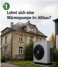Mehr über den Artikel erfahren Lohnt sich eine Wärmepumpe im Altbau?