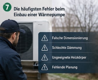 Mehr über den Artikel erfahren Die häufigsten Fehler beim Einbau einer Wärmepumpe